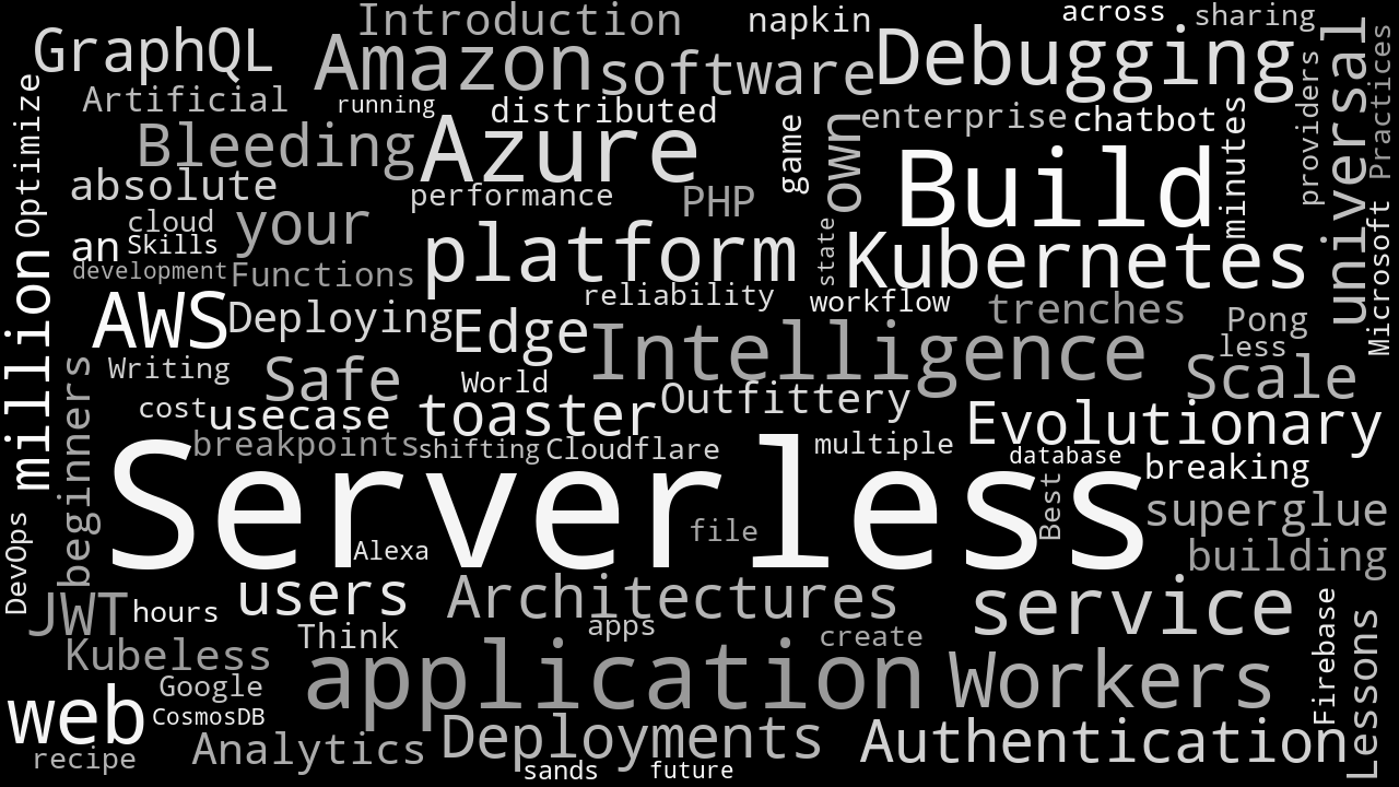 Serverless Days 2018 talks